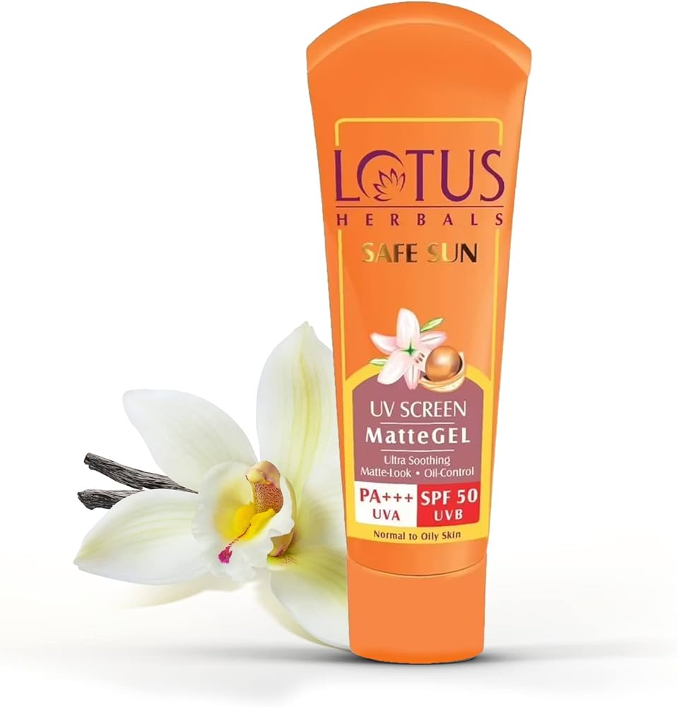 ​Lotus Herbals Safe Sun UV Matte Gel Sunscreen SPF 50 (100g)